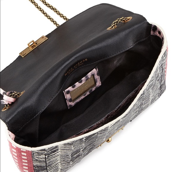 Marc Jacobs Mini Polly Snakeskin Pink/Black/Multi Bag - Picture 9 of 9
